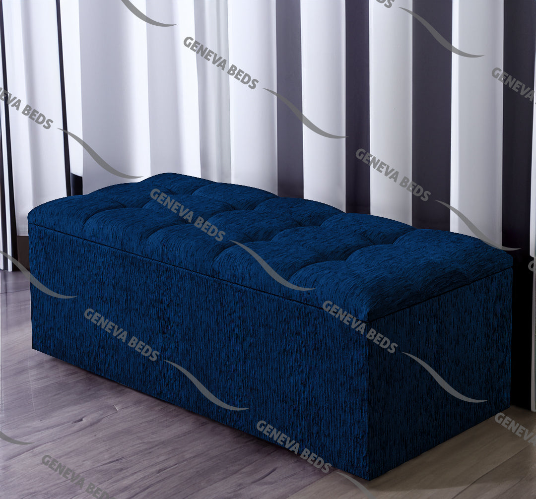 Cubed Ottoman Blanket Box - GENEVA BEDS