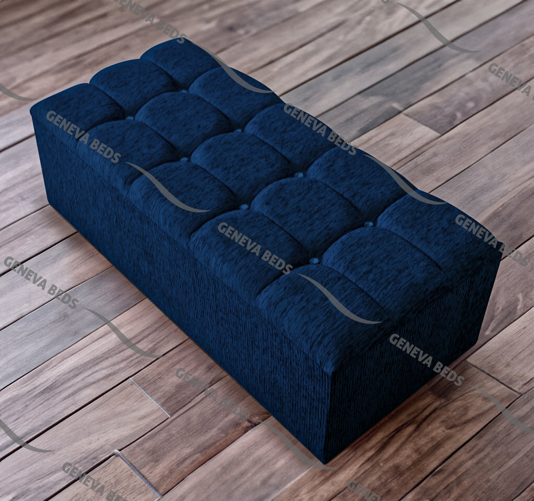 Cubed Ottoman Blanket Box - GENEVA BEDS